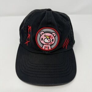 Chax Gloomy Bear Hat Cap Strap Back Black Anime Horror Graphic Mens One Size